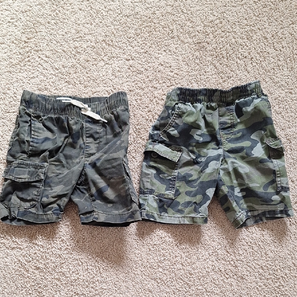 Kids Camouflage Cargo Shorts
